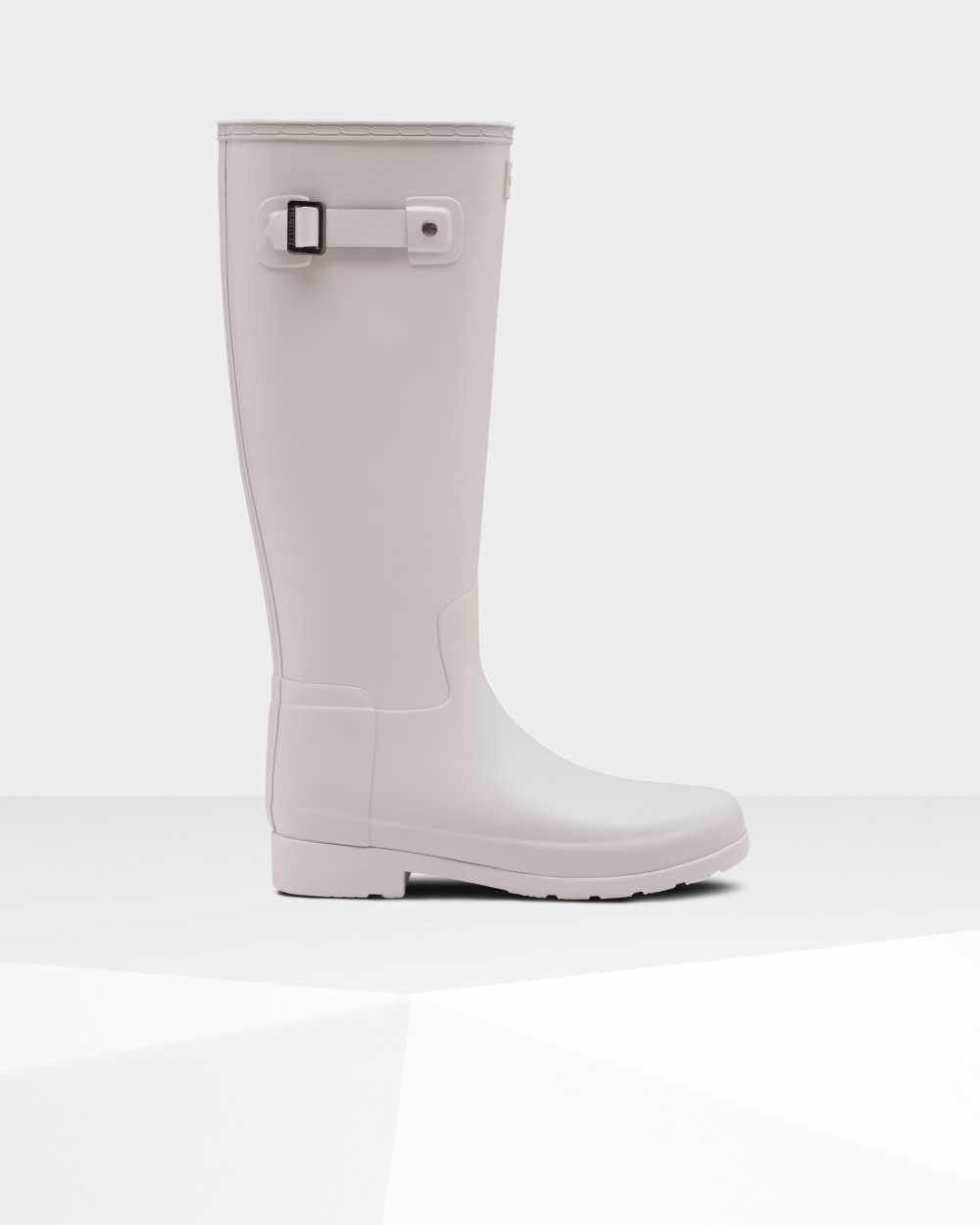 Womens Hunter Original Refined Tall Rain Boots Grey | RKBSAP-307